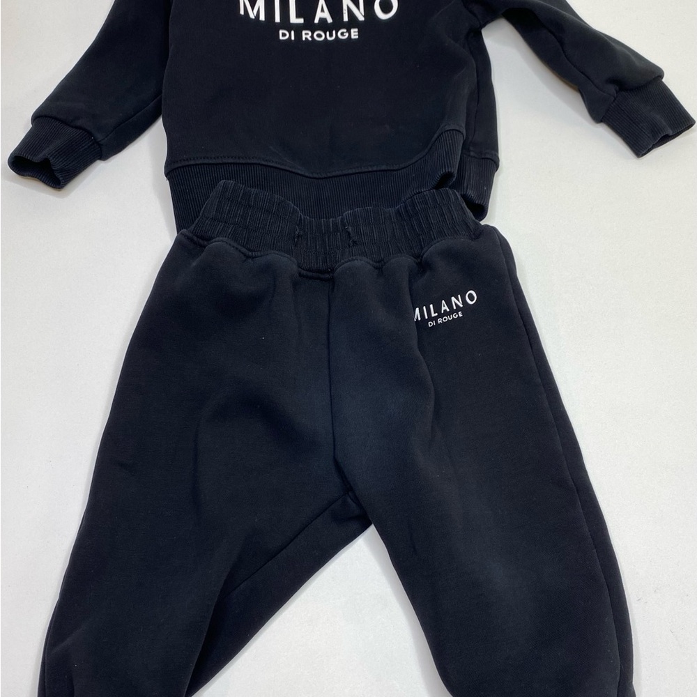 Milano Di Rouge Kids Black Jogger Set